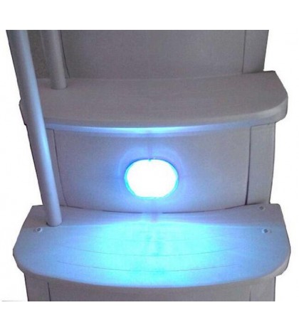 Main Access 200100T Above Ground Swimming Pool Step Ladder System w/ LED Light