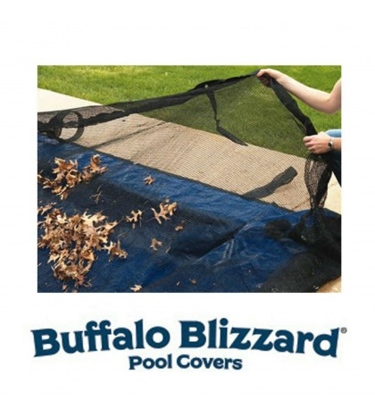 Buffalo Blizzard 25' x 50' Rectangle Swimming Pool Leaf Net Winter Cover