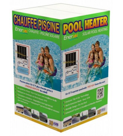 Enersol 1'x8' Above Ground, In-Ground Swimming Pool Solar Heater (Choose Size)