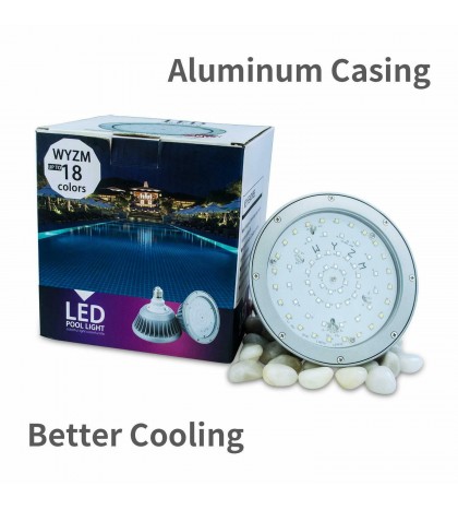 120V-RGB+White LED Pool Light Color Changing Bulb Fit for Pentair and Hayward