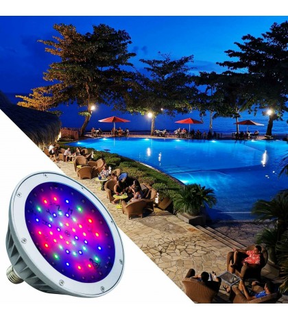 120V-RGB+White LED Pool Light Color Changing Bulb Fit for Pentair and Hayward