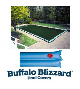 Buffalo Blizzard SUPREME PLUS Rectangle Swimming Pool Winter Covers w/ Tubes