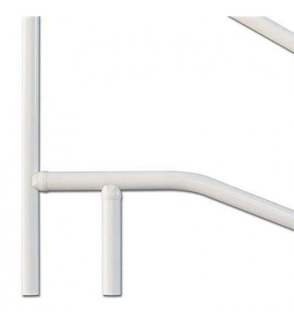 3-Bend X-Brace RTD Rail-CBRTD-354-W - White - Ship