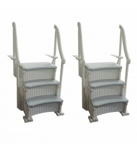 Confer CCXIG Gray Inground Swimming Pool Grand Entry Steps Stairs (2 Pack)