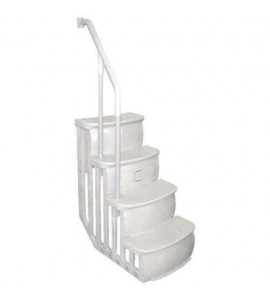 Main Access 200600T Above Ground Swimming Pool Ladder Steps - White