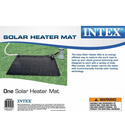 Intex 28685E Above Ground Swimming Pool Water Heater Solar Mat - Black