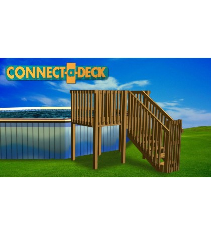 4'x8' DIY Deck, Fence, Ladder & Enclosure Gate, SWIMMING POOL ENTRY SYSTEM
