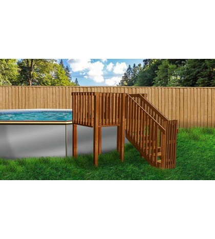 4'x8' DIY Deck, Fence, Ladder & Enclosure Gate, SWIMMING POOL ENTRY SYSTEM