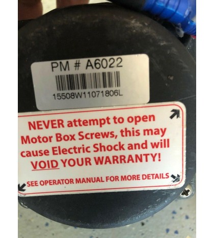 Aquabot Turbo Pump Motor A6005 (USED)with Quick Connectors And Capacitor