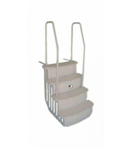 Main Access 200400T Easy Entry Step with Dual Handrails - Taupe