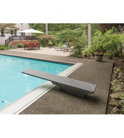 S.R.Smith 68-207-73620G Flyte-Deck II Gray Stand Gray TrueTread Diving Board 6'