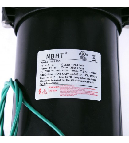 1HP Swimming Pool Pump Motor w/Strainer Generic Hayward Replacement Above`Ground