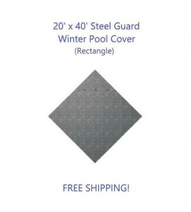 Steel Guard 20' x 40' Rectangle In Ground Winter Cover - New!