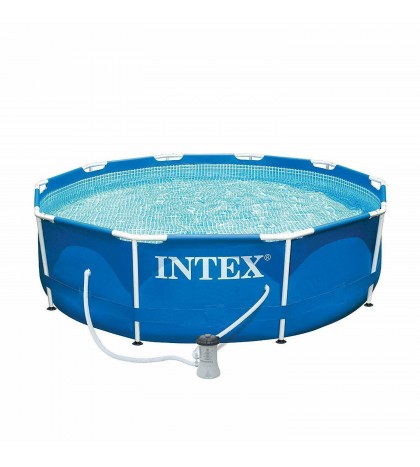 Juego de piscina Intex marco de metal, 10 pies x 30 pulgadas
