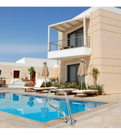 Swimming Pool Hand Rail Premium Stainless Steel Rust-Resistant with Base Plate