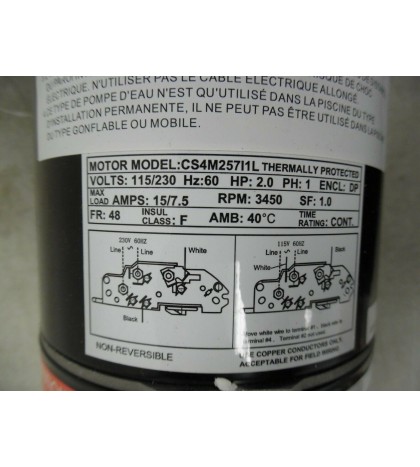 In Ground Swimming Pool Pump HIGH ENERGY SAVING EFFICIENT 2HP Water Strainer