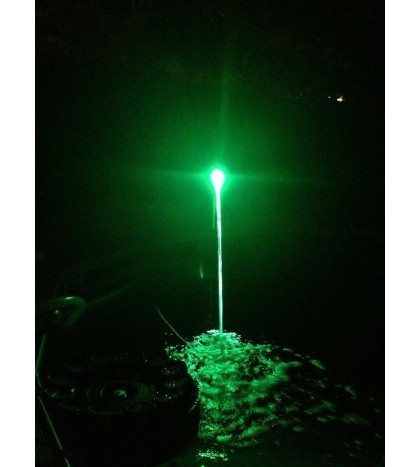 Water Jet Laminar Color LED Light stays inside a stream of water pool pond
