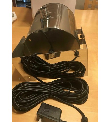 Water Jet Laminar Color LED Light stays inside a stream of water pool pond