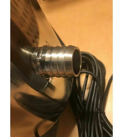 Water Jet Laminar Color LED Light stays inside a stream of water pool pond