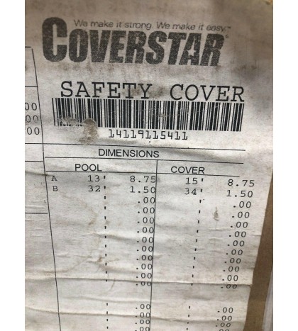 COVERSTAR Inground Swimming Pool Cover Kit,  15 X 34 Oval