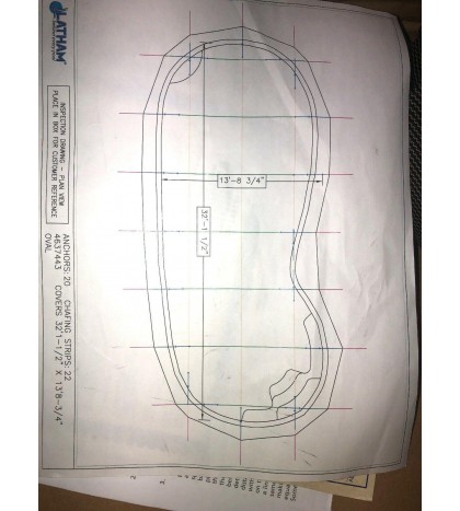 COVERSTAR Inground Swimming Pool Cover Kit,  15 X 34 Oval