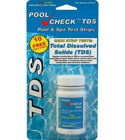 Pool Check TDS Test Strips Bottle of 50 Tests - INCL. 12 PK