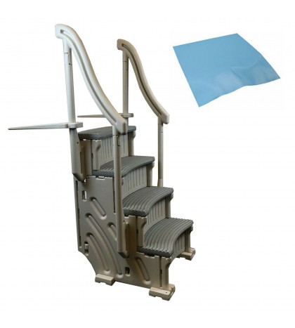 Confer Plastics CCX-AG Above Ground Swimming Pool Curve Base Steps