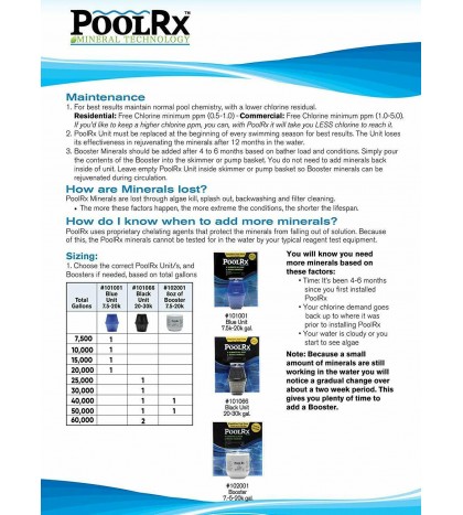 PoolRx 101001 Pool Mineral Unit