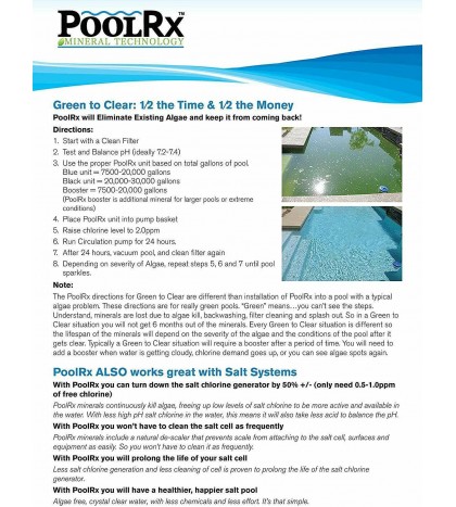 PoolRx 101001 Pool Mineral Unit