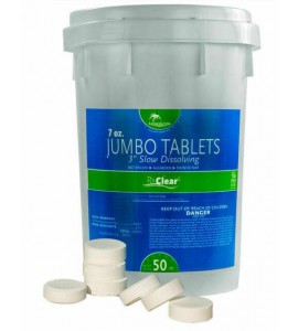 Rx Clear Swimming Pool 3 in. Dissolving Stabilized Chlorine Tablets 50 lbs.