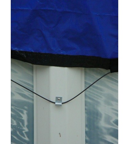 Yard Guard Skirted Blue / Black Swimming Pool Winter Cover (Choose Size & Shape)