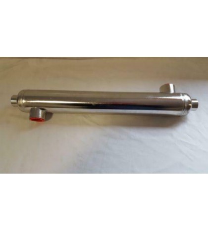 300,000 BTU Stainless Steel Tube and Shell Heat Exchanger for Pools/Spas os