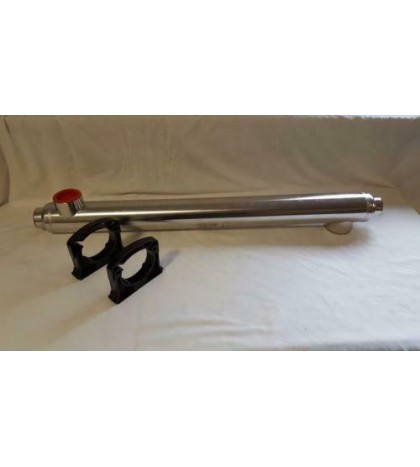 300,000 BTU Stainless Steel Tube and Shell Heat Exchanger for Pools/Spas os