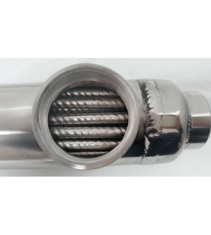 300,000 BTU Stainless Steel Tube and Shell Heat Exchanger for Pools/Spas os