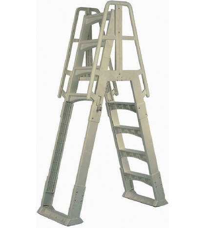 Vinyl Works Ne120T Premium Frame Above Ground Pool Ladder, Taupe