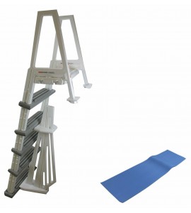 CONFER 6000B Heavy Duty Aboveground In-Pool Swimming Pool Ladder 48