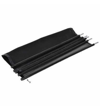 Durable 4' x 12' Black In-ground Swimming Pool Safety Fence