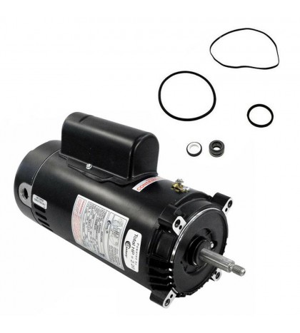 Ust1202 2 Hp A.o. Smith Rd Flange Pool Motor W Hayward Super Pump Seal Kit