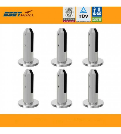 6X Satin Polish Duplex 2205 Stainless Steel Glass Spigot Swimming Pool Fence