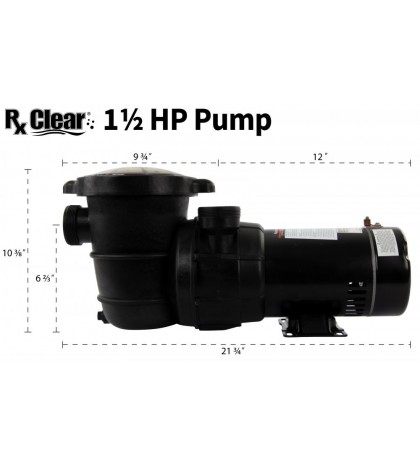 Rx Clear Above Ground Pump 1.5 HP  Speed Extreme For Swimming Pool w/ Cord