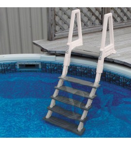 Pool Ladder Steps Heavy-Duty Outdoor Pools Step Above Ground Folding Adjustable