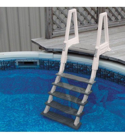 Pool Ladder Steps Heavy-Duty Outdoor Pools Step Above Ground Folding Adjustable