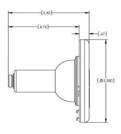 Pentair Sta-Rite 05607-2030 Sunlite Stainless Steel Quartz gen Brass Light