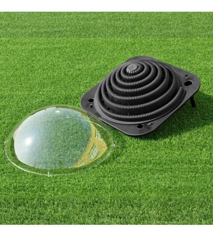 Black Outdoor Solar Dome Inground &Above Ground Swimming Pool Water Heater