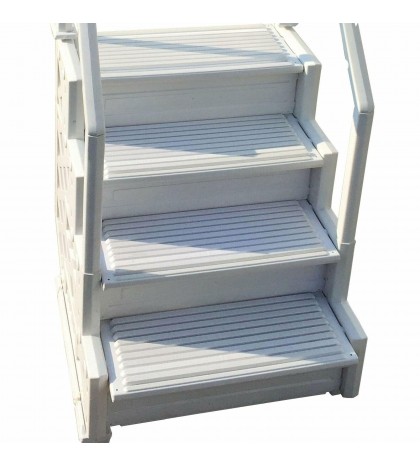 Simple Step 32.5-in Step for Above Ground Pools White