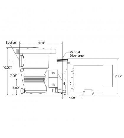 Pentair optiFlo 1.5Hp Above Ground 2-Speed Pool Pump 340079