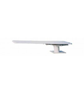 Inter-Fab TS6STLKITW Techni-Spring White Cantilever Jumpboard Steel Base