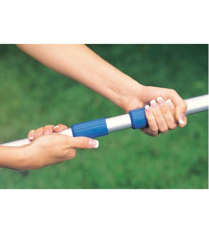 Bundle 12-Foot Pool Cover Tarp, Cleaning Pool Kit, & Above Ground Swimming Pool