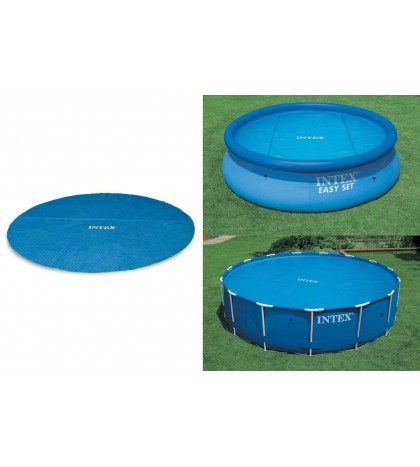 Bundle 12-Foot Pool Cover Tarp, Cleaning Pool Kit, & Above Ground Swimming Pool