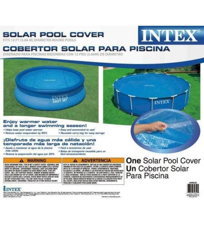 Bundle 12-Foot Pool Cover Tarp, Cleaning Pool Kit, & Above Ground Swimming Pool